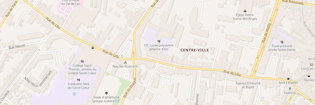 Plan du 104B Rue de Lille à Tourcoing