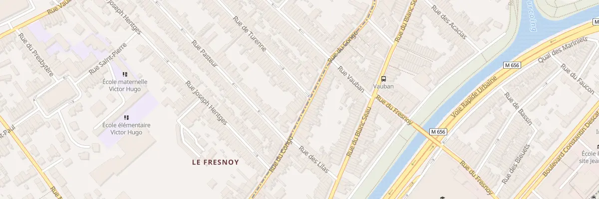 Plan du 293 Rue du Congo à Mouvaux