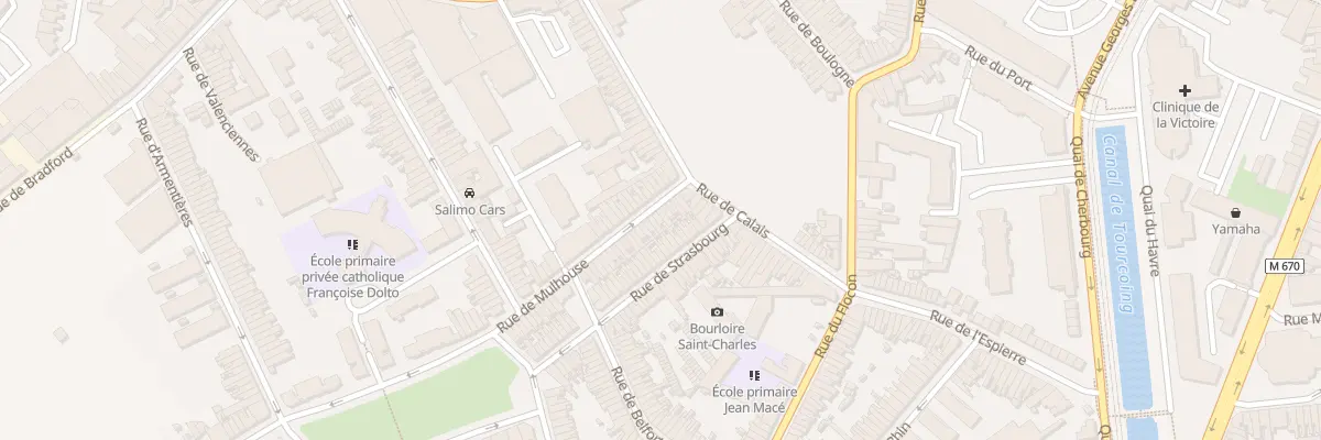 Plan du 11 Rue de Mulhouse à Tourcoing
