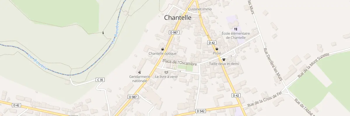 Plan du 7 Pl de l’Oscambre à Chantelle