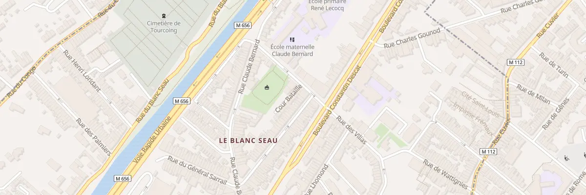 Plan du 3 Vc Bataille 12 Rue des Villa à Tourcoing
