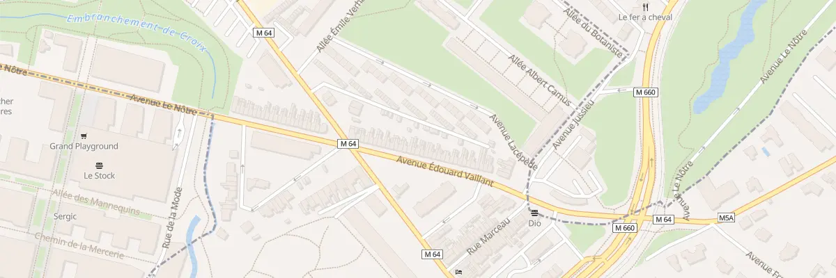 Plan du 29 Av Édouard Vaillant à Croix