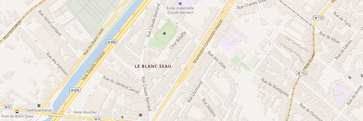 Plan du 25 Rue Denfert Rochereau à Tourcoing