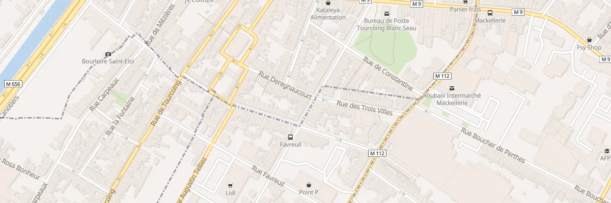Plan du 46 Rue Deregnaucourt à Tourcoing