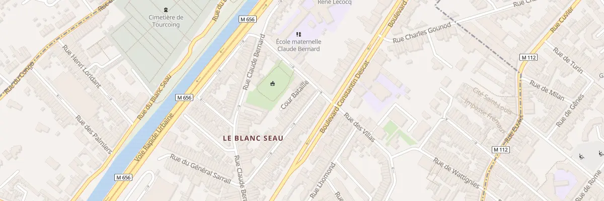 Plan du 8 Rue Denfert Rochereau à Tourcoing