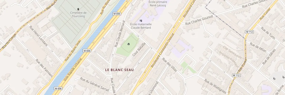 Plan du 2 Vc Bataille 12 Rue des Villa à Tourcoing