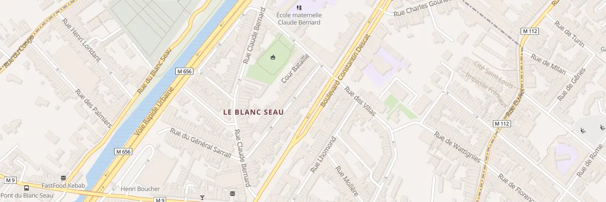 Plan du 23 Rue Denfert Rochereau à Tourcoing