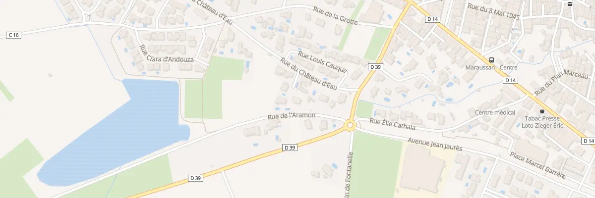 Plan du 105 Rue du Chateau d’Eau à Maraussan