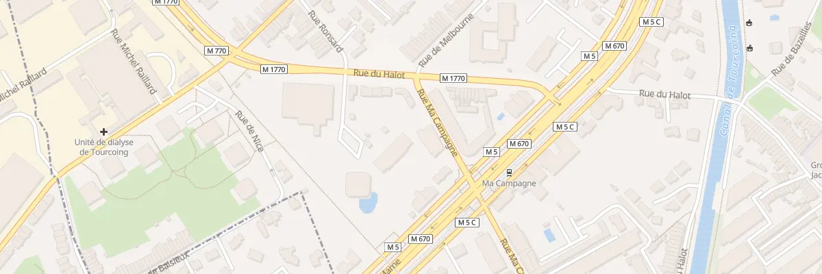 Plan de la Rue Ma Campagne à Tourcoing