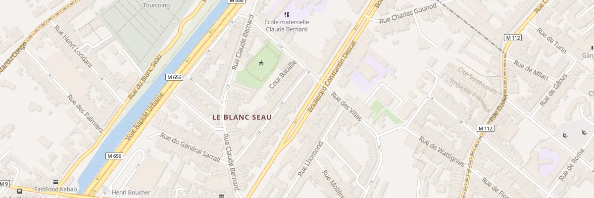Plan du 15 Rue Denfert Rochereau à Tourcoing