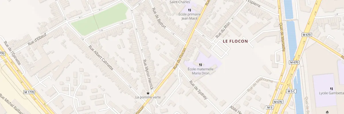 Plan du 102 Rue du Flocon à Tourcoing