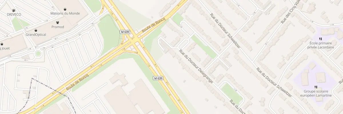 Plan du 12 Rue du Docteur Delegrange à Neuville-en-Ferrain