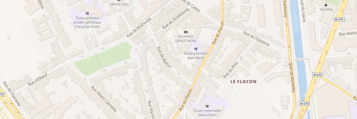 Plan du 20 Rue de Belfort à Tourcoing