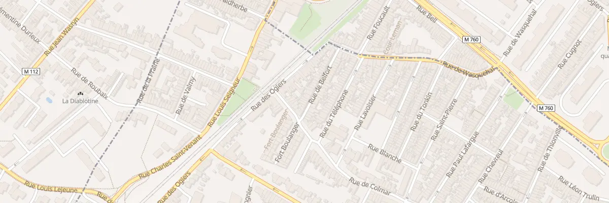 Plan du 7 Rue de Belfort à Croix
