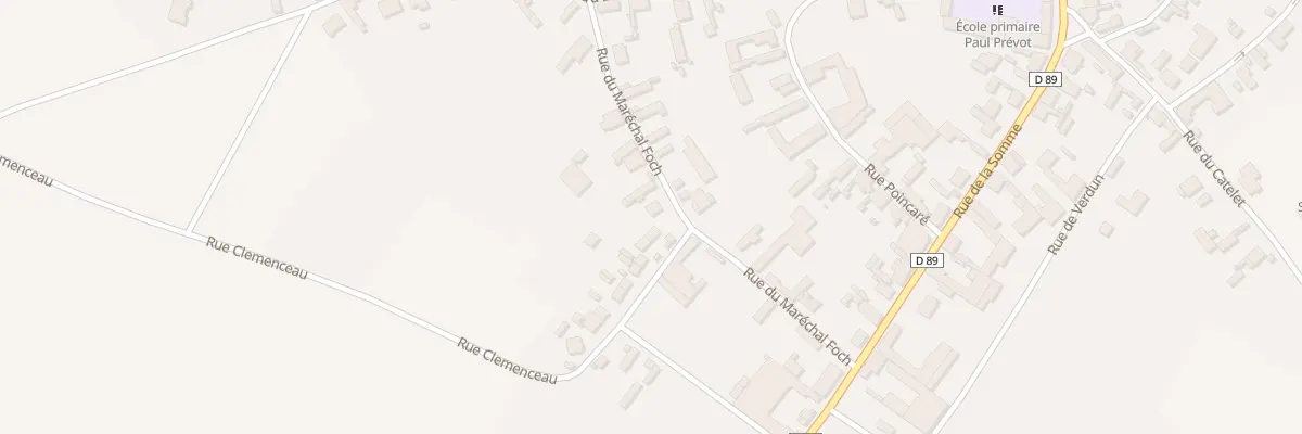 Plan du 5B Rue du Marechal Foch à Villers-Guislain