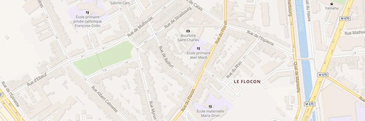 Plan du 18 Rue de Belfort à Tourcoing