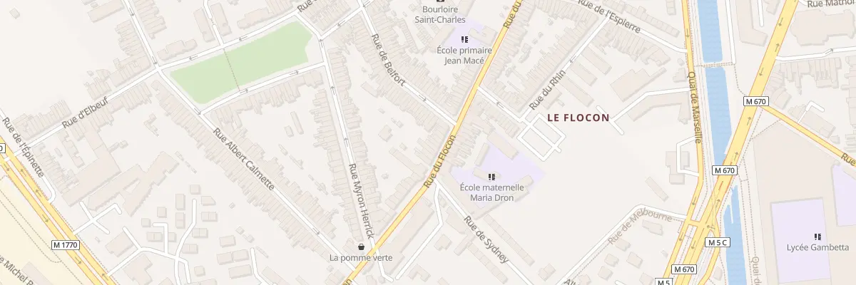 Plan du 96 Rue du Flocon à Tourcoing