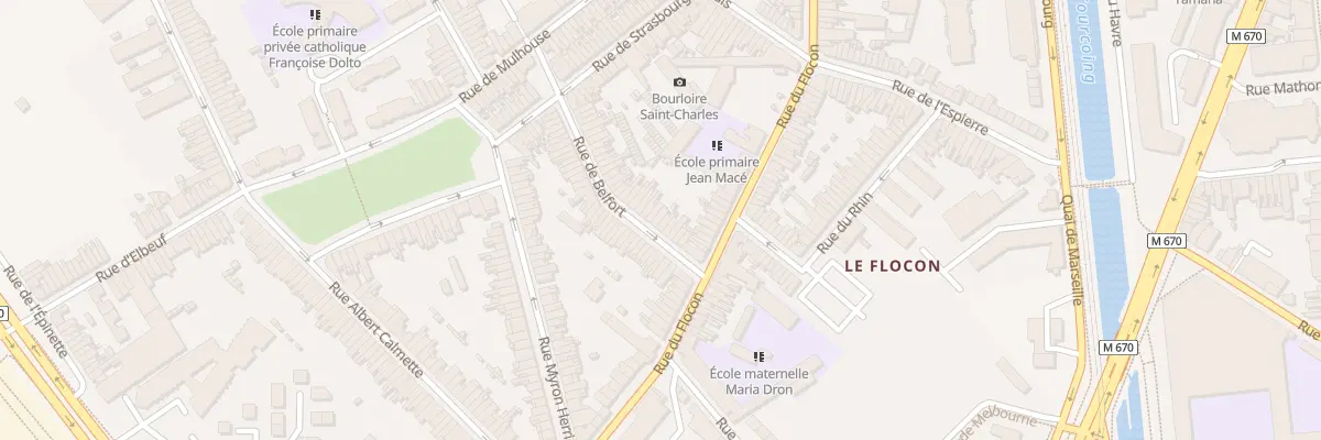 Plan du 12 Rue de Belfort à Tourcoing