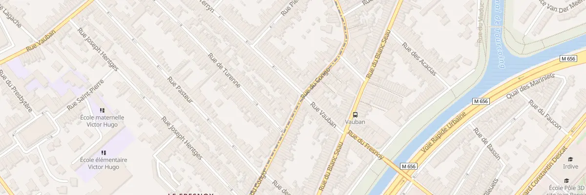 Plan du 309 Rue du Congo à Mouvaux