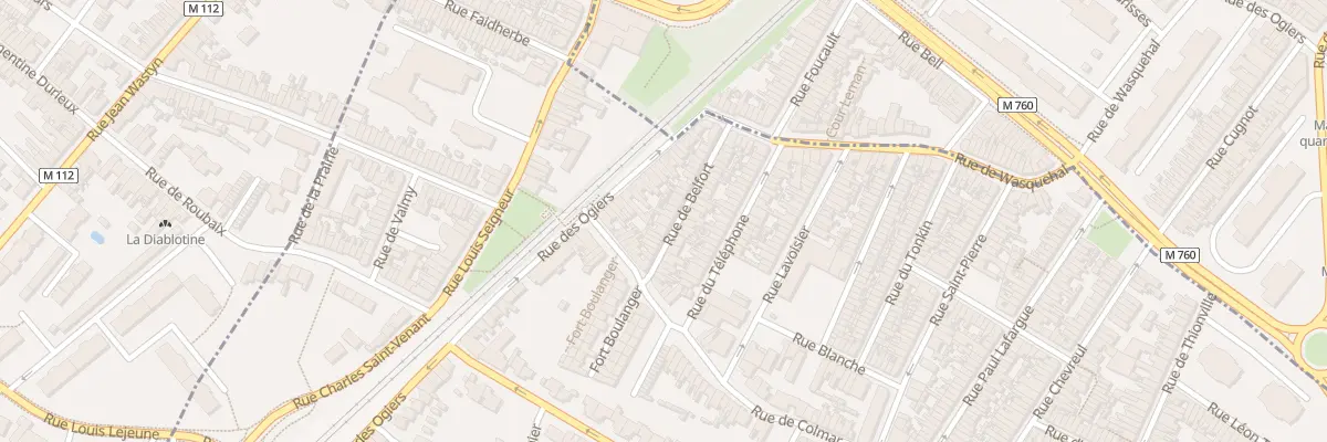 Plan du 13 Rue de Belfort à Croix