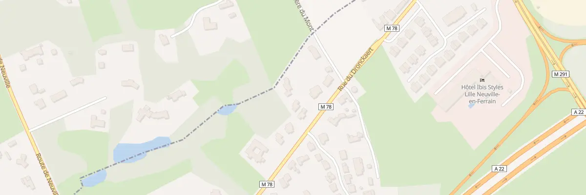 Plan du 55B Rue du Dronckaert à Neuville-en-Ferrain