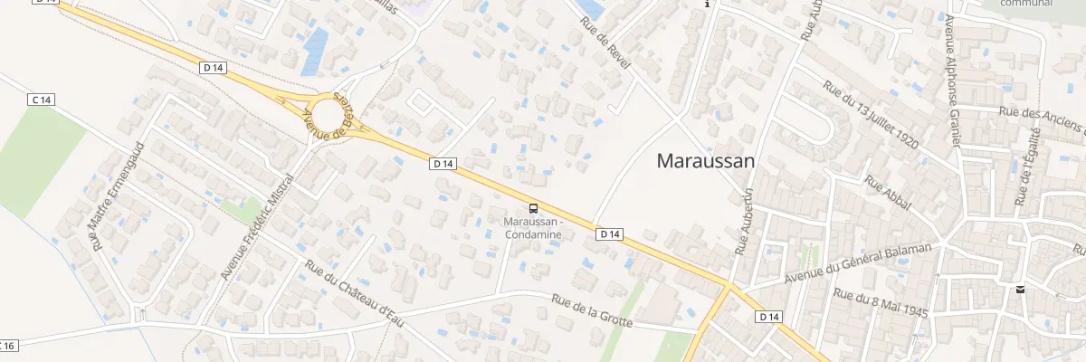 Plan du 416 Av de Cazouls à Maraussan