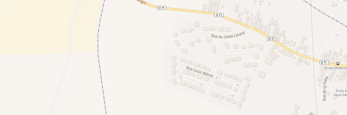 Plan du 11 Rue Louis Bleriot à Aubencheul-au-Bac