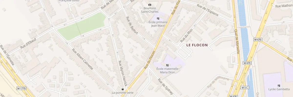 Plan du 1 Rue de Belfort à Tourcoing