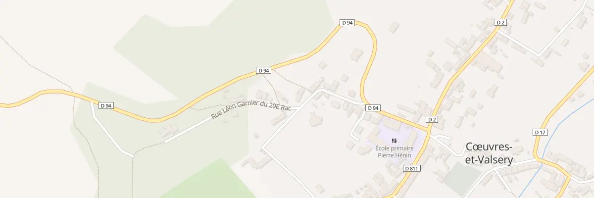 Plan du 12 Rue Leon Garnier du 29e Rac à Cœuvres-et-Valsery