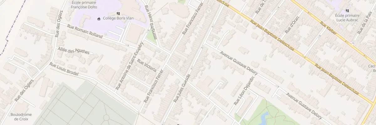 Plan du 125 Rue Jules Guesde à Croix