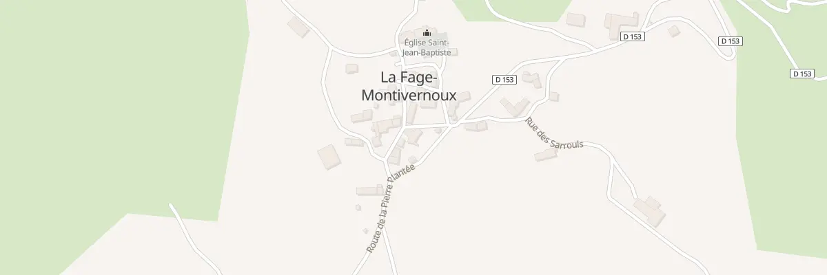 Plan du 5030 La Fage à La Fage-Montivernoux