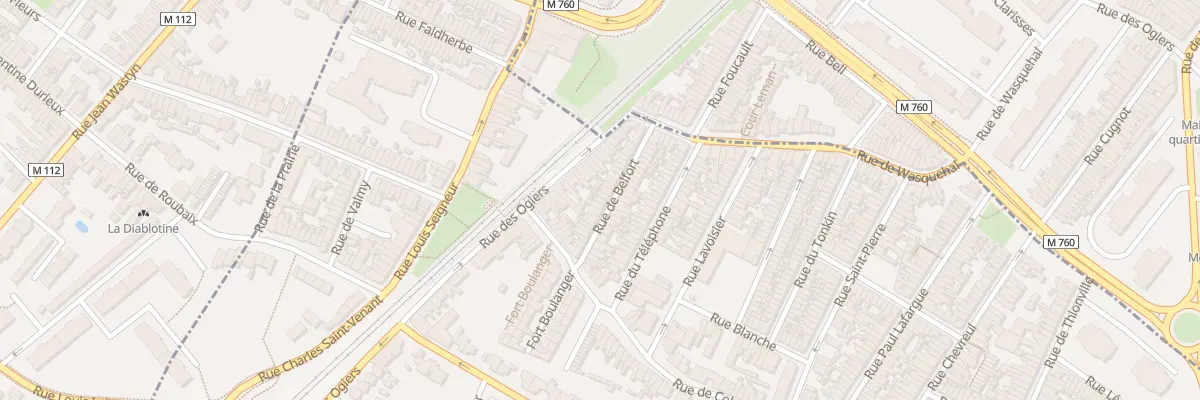 Plan du 17 Rue de Belfort à Croix