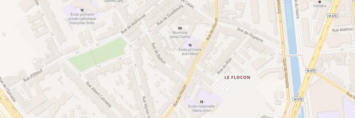 Plan du 14 Rue de Belfort à Tourcoing