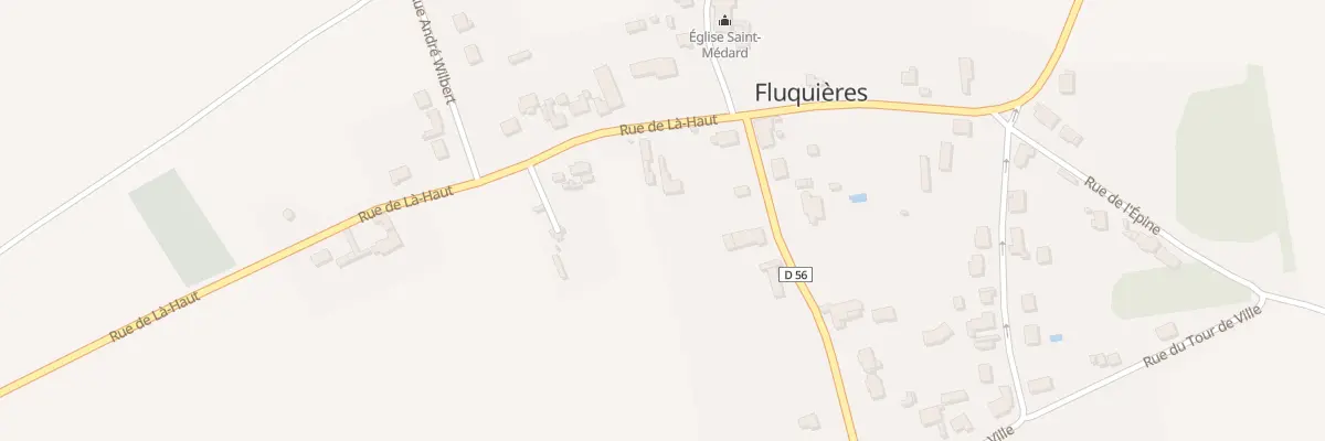 Plan du 7 Rue de la Haut à Fluquières