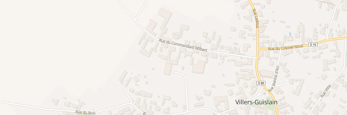 Plan du 13 Rue du Commandant Wilbert à Villers-Guislain