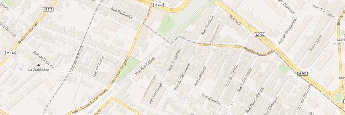 Plan du 23 Rue de Belfort à Croix