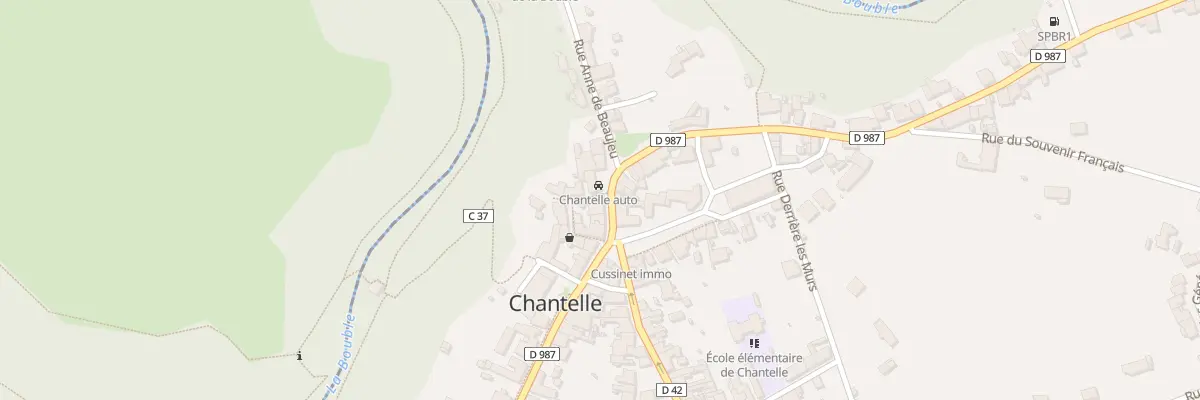 Plan du 8 Rue Grande Rue à Chantelle