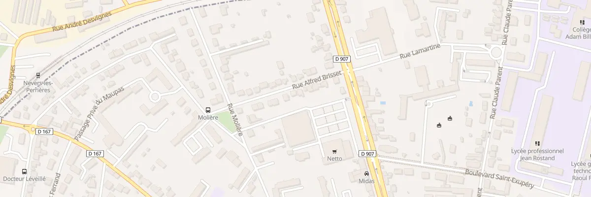 Plan du 9 Rue Alfred Brisset à Nevers