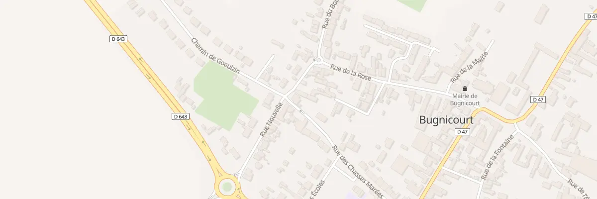 Plan du 9 Rue Nouvelle à Bugnicourt