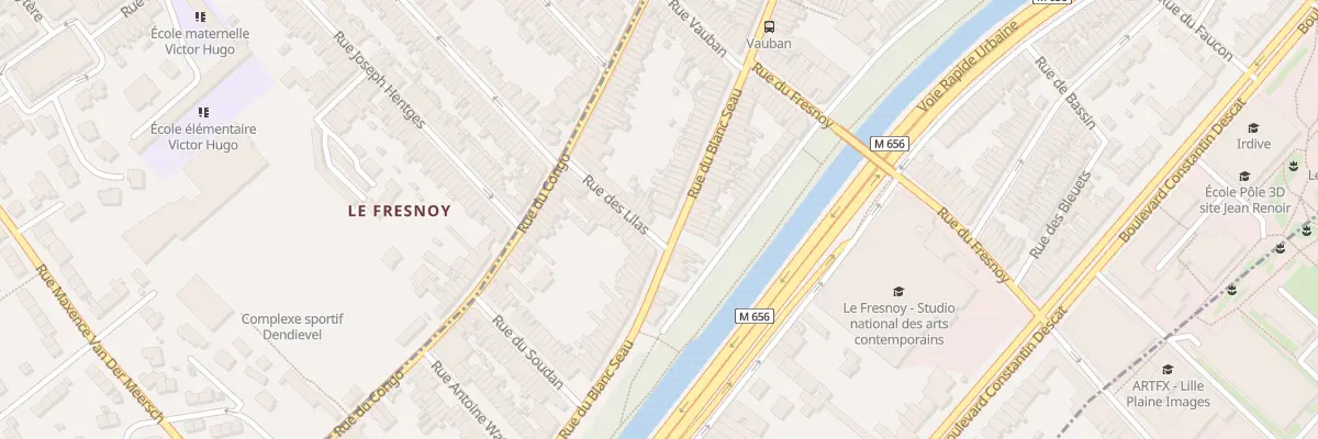 Plan du 368 Rue du Blanc Seau à Tourcoing