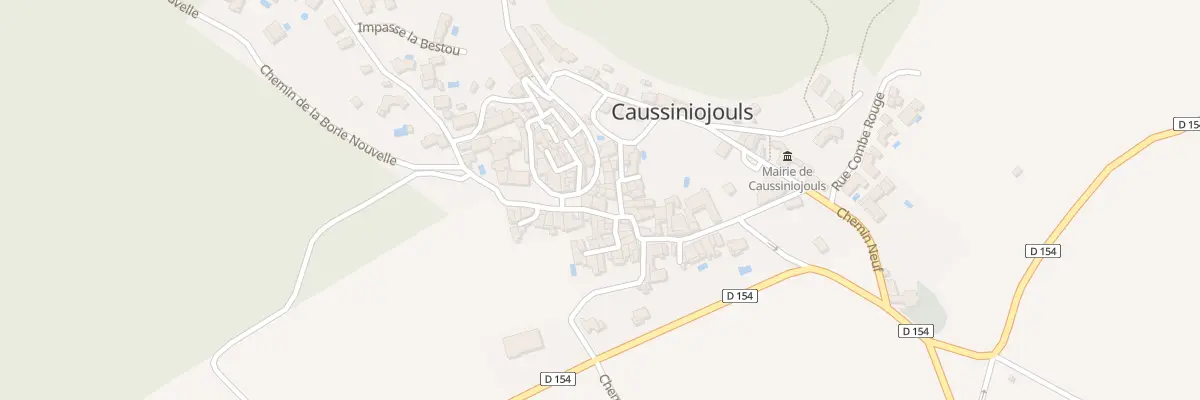 Plan du 14 Le Village à Caussiniojouls