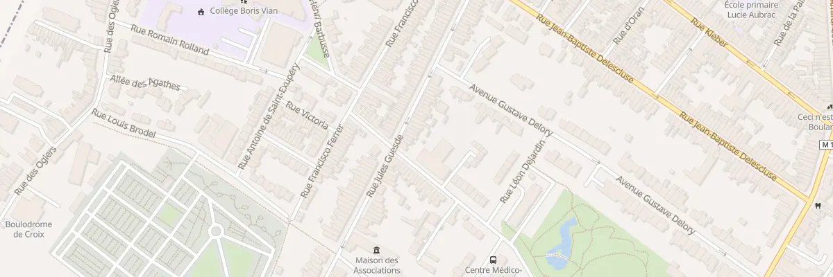 Plan du 112 Rue Jules Guesde à Croix