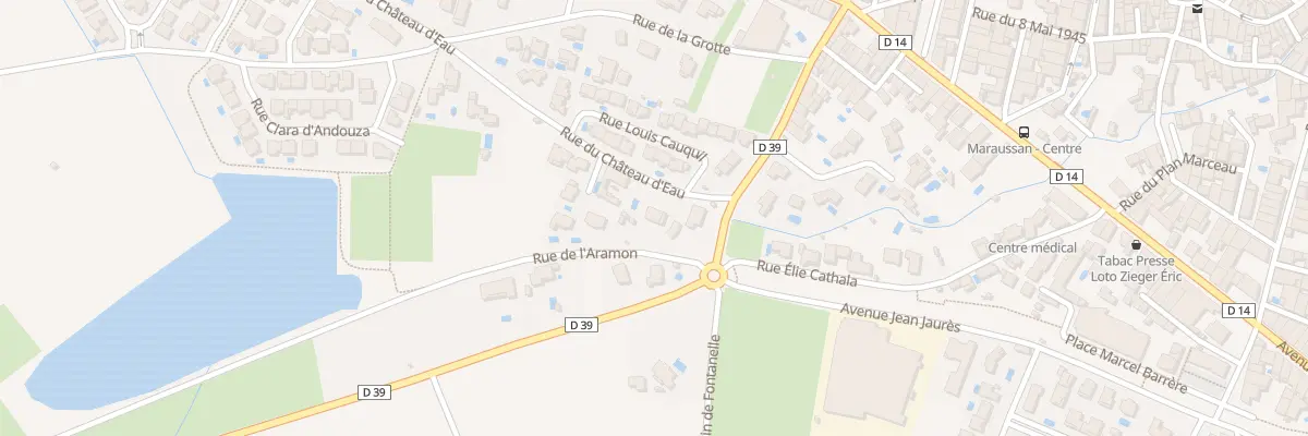 Plan du 45 Rue du Chateau d’Eau à Maraussan