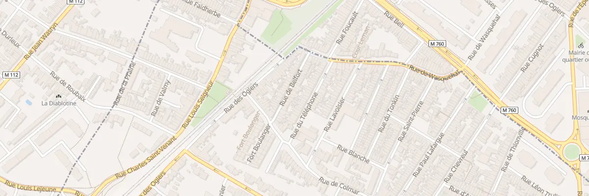 Plan du 18 Rue de Belfort à Croix