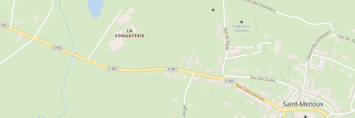 Plan du 8 Rte de Bourbon à Saint-Menoux
