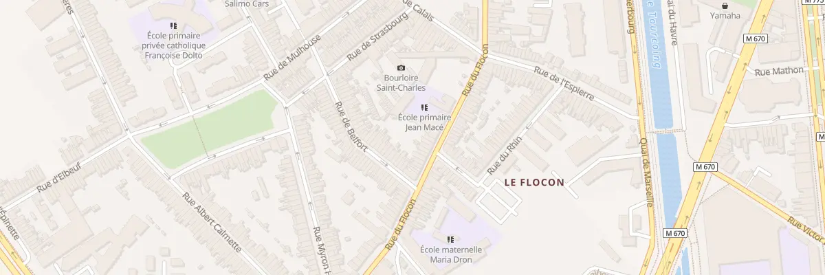 Plan du 68 Rue du Flocon à Tourcoing