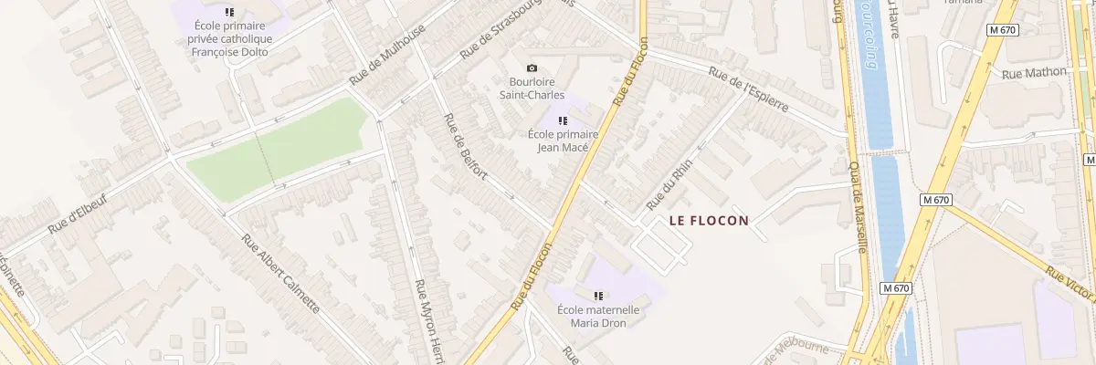 Plan du 74 Rue du Flocon à Tourcoing