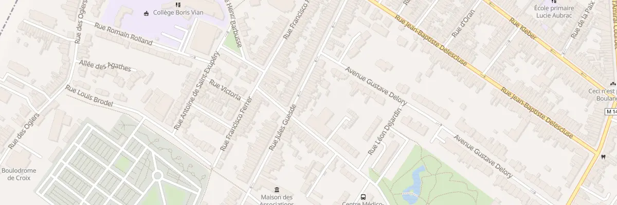 Plan du 116 Rue Jules Guesde à Croix