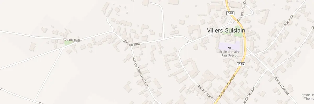 Plan du 5 Rue du Bois à Villers-Guislain