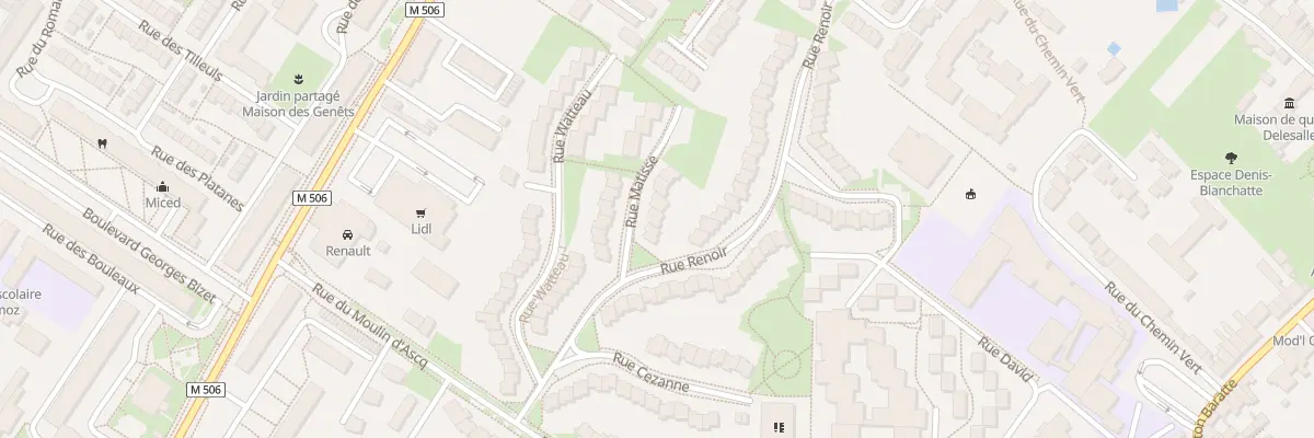 Plan du 4 Rue Matisse à Villeneuve-d’Ascq